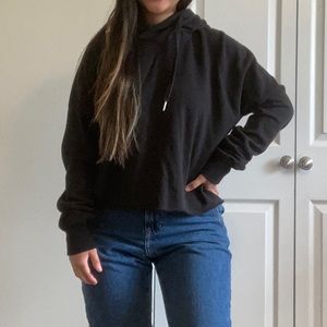 Oversized Cropped Abercrombie Hoodie
